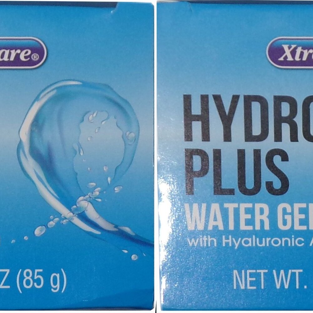 Xtra Care Hydro Plus Water Gel w/Hyaluronic Acid Face 3oz (Set of 2 Packs)